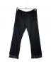 ANN DEMEULEMEESTER（アンドゥムルメステール）の古着「double layered black pantalon/ダブルレイヤードブラックパンタロン」｜ブラック