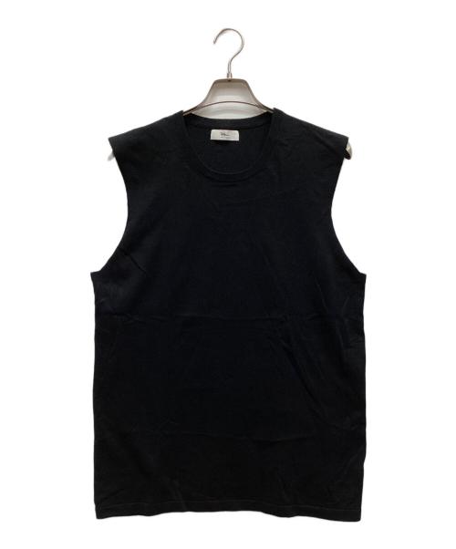 Ron Herman（ロンハーマン）Ron Herman (ロンハーマン) COTTON LINEN KNIT TANKTOP ブラック サイズ:Lの古着・服飾アイテム