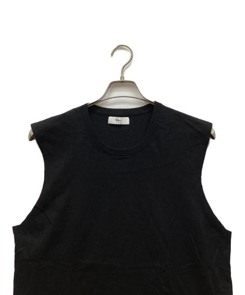 Ron Herman（ロンハーマン）Ron Herman (ロンハーマン) COTTON LINEN KNIT TANKTOP ブラック サイズ:Lの古着・服飾アイテム