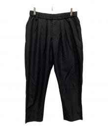 WHITE MOUNTAINEERING（ホワイトマウンテ二アニング）の古着「POLYESTER TAFFETA TAPERED EASY PANTS」｜ブラック