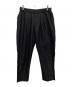 WHITE MOUNTAINEERING（ホワイトマウンテ二アニング）の古着「POLYESTER TAFFETA TAPERED EASY PANTS」｜ブラック