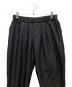 WHITE MOUNTAINEERING (ホワイトマウンテ二アニング) POLYESTER TAFFETA TAPERED EASY PANTS ブラック サイズ:2：13000円