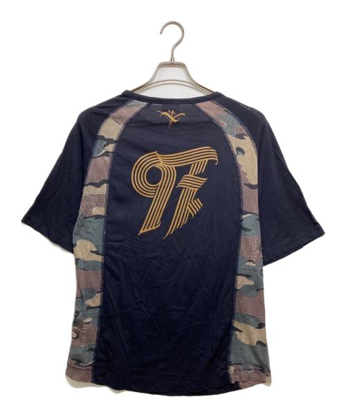DRIES VAN NOTEN（ドリスヴァンノッテン）DRIES VAN NOTEN (ドリスヴァンノッテン) ラグランTシャツ ブラック サイズ:Mの古着・服飾アイテム