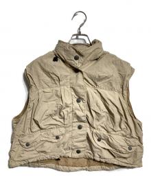 OUR LEGACY（アワーレガシー）の古着「CROPPED EXHALE PUFFA VEST/クロップド エクスヘイル パッファベスト」｜ベージュ