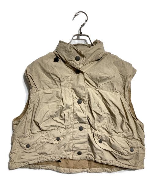 OUR LEGACY（アワーレガシー）OUR LEGACY (アワーレガシー) CROPPED EXHALE PUFFA VEST/クロップド エクスヘイル パッファベスト ベージュ サイズ:36の古着・服飾アイテム
