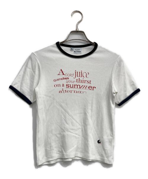 Girls Department Club（ガールズ デパートメント クラブ）Girls Department Club (ガールズ デパートメント クラブ) DOUBLE BIND PRINT Tシャツ ホワイト サイズ:Freeの古着・服飾アイテム