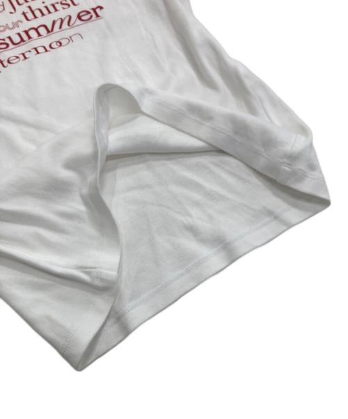 Girls Department Club（ガールズ デパートメント クラブ）Girls Department Club (ガールズ デパートメント クラブ) DOUBLE BIND PRINT Tシャツ ホワイト サイズ:Freeの古着・服飾アイテム