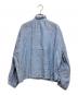 12closet (トゥエルブクローゼット) リネンフリルブラウス ブルー サイズ:F：7000円