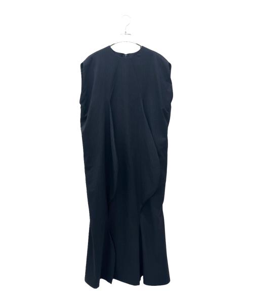 ENFOLD（エンフォルド）ENFOLD (エンフォルド) CIRCLE DRESS ネイビー サイズ:38の古着・服飾アイテム