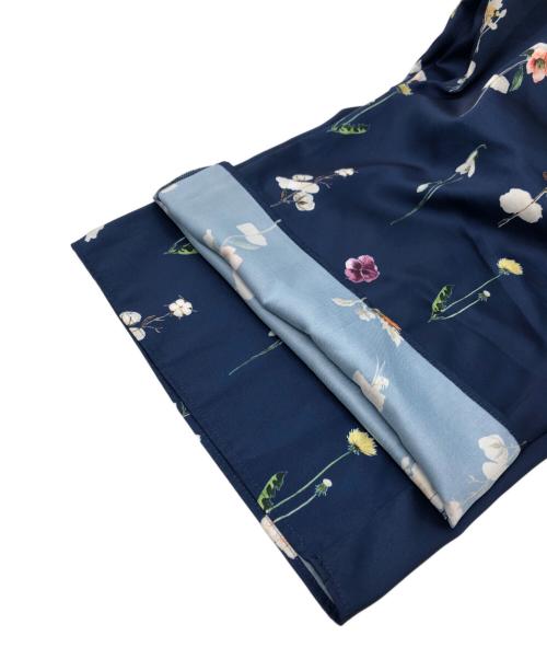 ANAYI（アナイ）ANAYI (アナイ) ボタニカルサテンプリントイージーパンツ ネイビー サイズ:36の古着・服飾アイテム