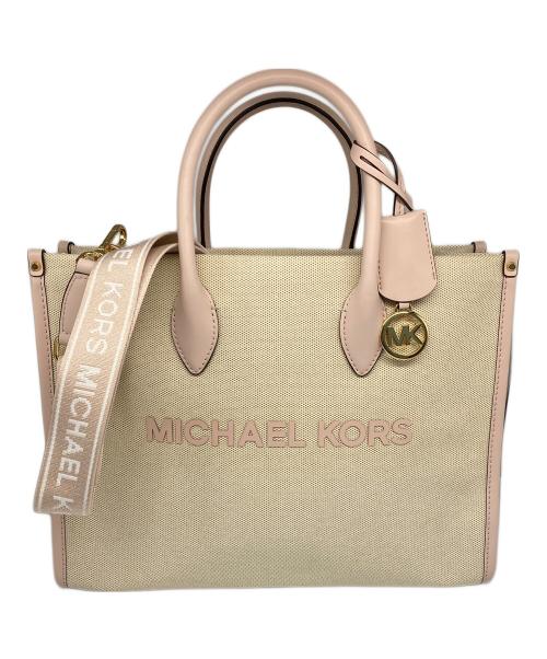 MICHAEL KORS（マイケルコース）MICHAEL KORS (マイケルコース) キャンバストートバッグ ミディアム ベージュの古着・服飾アイテム