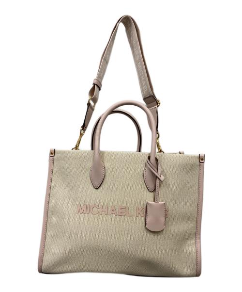 MICHAEL KORS（マイケルコース）MICHAEL KORS (マイケルコース) キャンバストートバッグ ミディアム ベージュの古着・服飾アイテム
