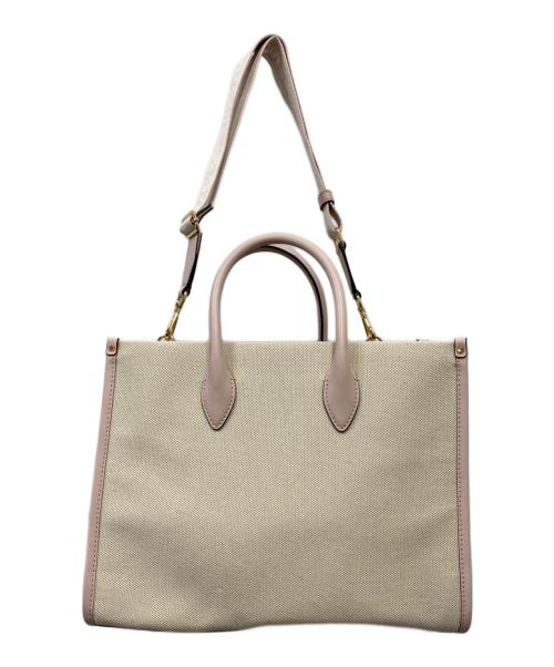 MICHAEL KORS（マイケルコース）MICHAEL KORS (マイケルコース) キャンバストートバッグ ミディアム ベージュの古着・服飾アイテム