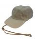 kijima takayuki（キジマタカユキ）の古着「DETACHABLE STRAP 6PANEL CAP」｜ベージュ