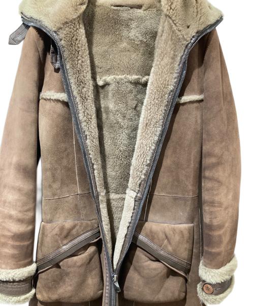 EMPORIO ARMANI（エンポリオ アルマーニ）EMPORIO ARMANI (エンポリオ アルマーニ) ムートンコート ブラウン サイズ:38の古着・服飾アイテム