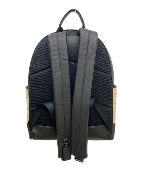 COACH（コーチ）COACH (コーチ) トンプソン バックパック シグネチャー ジャカード ウィズ ヴァーシティ ストライプ ブラックの古着・服飾アイテム