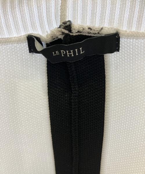 LE PHIL（ル フィル）LE PHIL (ル フィル) レタードニット ホワイト サイズ:Freeの古着・服飾アイテム