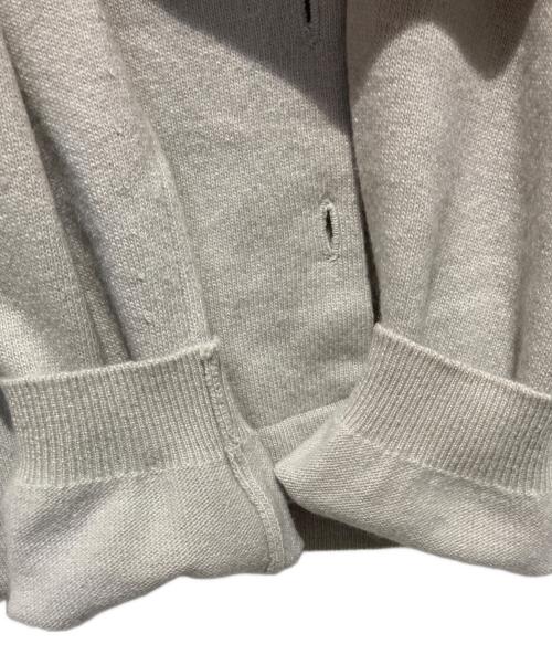 HERMES（エルメス）HERMES (エルメス) カシミヤカーディガン グレー サイズ:XSの古着・服飾アイテム