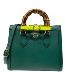GUCCI（グッチ）の古着「ダイアナスモールトート」｜グリーン