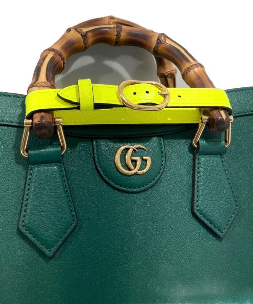 GUCCI（グッチ）GUCCI (グッチ) ダイアナスモールトート グリーン サイズ:スモール/smallの古着・服飾アイテム