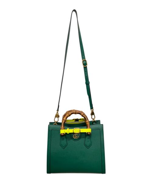 GUCCI（グッチ）GUCCI (グッチ) ダイアナスモールトート グリーン サイズ:スモール/smallの古着・服飾アイテム