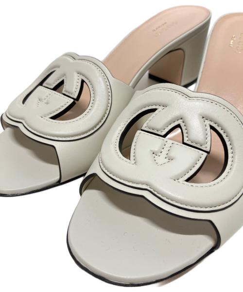 GUCCI（グッチ）GUCCI (グッチ) ミュール アイボリー サイズ:39の古着・服飾アイテム
