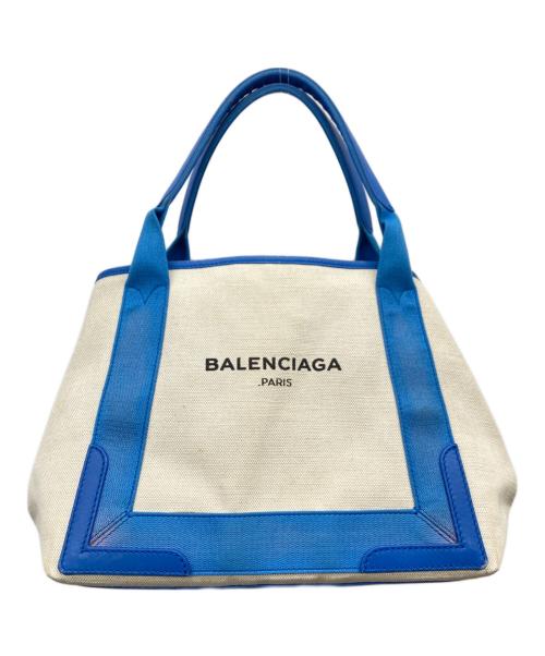BALENCIAGA（バレンシアガ）BALENCIAGA (バレンシアガ) トートバッグ アイボリー×ブルー サイズ:-の古着・服飾アイテム