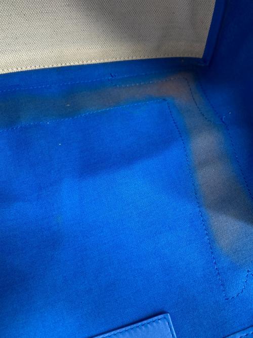 BALENCIAGA（バレンシアガ）BALENCIAGA (バレンシアガ) トートバッグ アイボリー×ブルー サイズ:-の古着・服飾アイテム