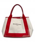 BALENCIAGAバレンシアガ）の古着「トートバッグ」｜アイボリー×レッド