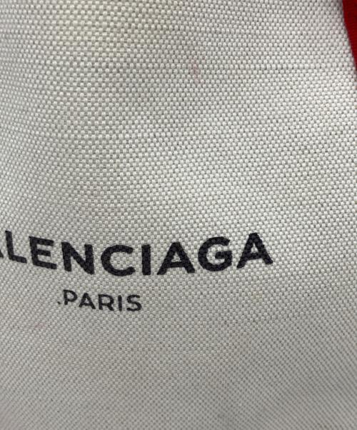 BALENCIAGA（バレンシアガ）BALENCIAGA (バレンシアガ) トートバッグ アイボリー×レッドの古着・服飾アイテム