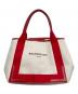 BALENCIAGA（バレンシアガ）の古着「トートバッグ」｜アイボリー×レッド