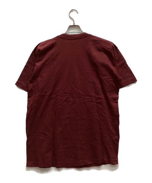Calvin Klein Jeans（カルバンクラインジーンズ）Calvin Klein Jeans (カルバンクラインジーンズ) ロゴTシャツ ボルドー サイズ:XLの古着・服飾アイテム