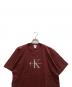 Calvin Klein Jeans (カルバンクラインジーンズ) ロゴTシャツ ボルドー サイズ:XL：3000円
