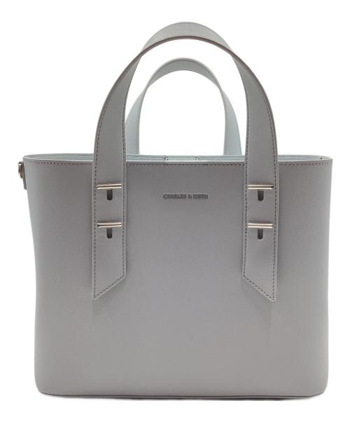 CHARLES & KEITH（チャールズアンドキース）CHARLES & KEITH (チャールズアンドキース) ダブルハンドル ホーボーバッグ スカイブルーの古着・服飾アイテム
