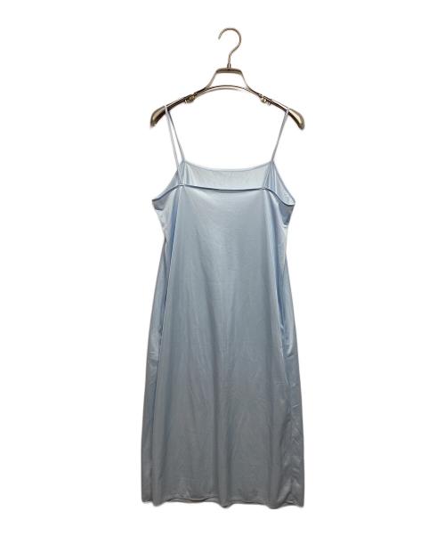 UNTITLED（アンタイトル）UNTITLED (アンタイトル) シャーリングロングワンピース ブルー サイズ:2の古着・服飾アイテム