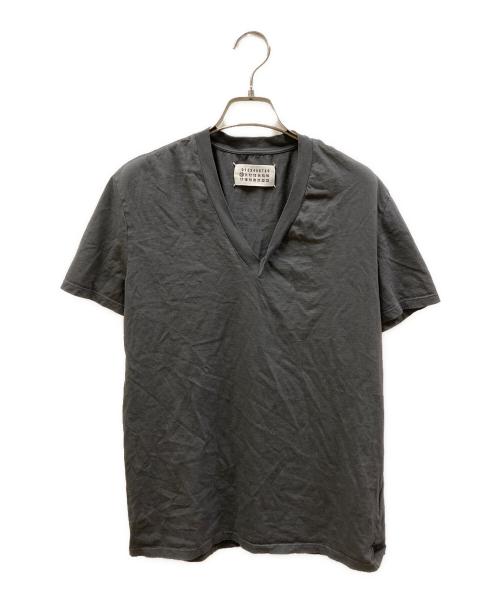 Martin Margiela 10（マルタン・マルジェラ 10）Martin Margiela 10 (マルタン・マルジェラ 10) VネックTシャツ グレー サイズ:48の古着・服飾アイテム