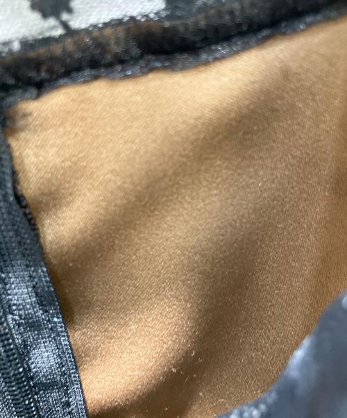 ANAYI（アナイ）ANAYI (アナイ) ラメチュールスタンドワンピース ノースリーブワンピース ブラック サイズ:36の古着・服飾アイテム