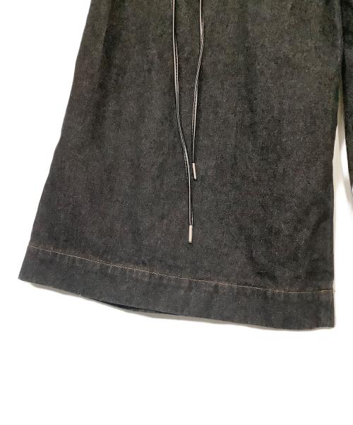 PAMEO POSE（パメオポーズ）PAMEO POSE (パメオポーズ) Laces-up Denim Baggy Trousers ブラック サイズ:Sの古着・服飾アイテム