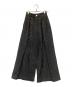 PAMEO POSE（パメオポーズ）の古着「Laces-up Denim Baggy Trousers」｜ブラック