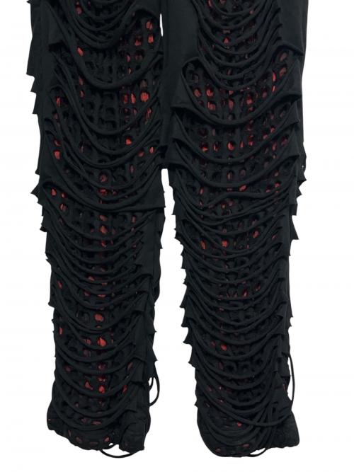 TENDER PERSON（テンダ―パーソン）TENDER PERSON (テンダ―パーソン) Cut-Hole Sweat Pants ブラック サイズ:2の古着・服飾アイテム