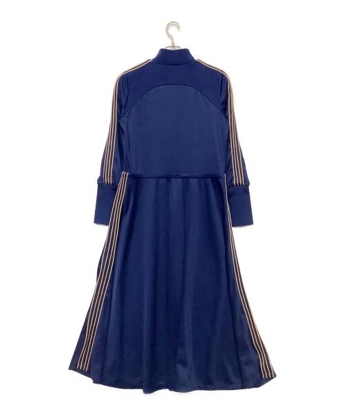 PAMEO POSE（パメオポーズ）PAMEO POSE (パメオポーズ) SIDE LINE JERSEY DRESS ブルー サイズ:Fの古着・服飾アイテム