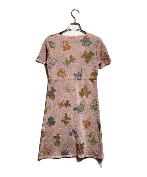 Hysteric Glamour（ヒステリックグラマー）Hysteric Glamour (ヒステリックグラマー) ラメミニワンピース/Metallic mini dress ピンク サイズ:FREEの古着・服飾アイテム