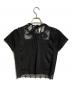 Hysteric Glamour (ヒステリックグラマー) レースプリントTシャツ/printed T-shirt with lace details ブラック サイズ:Free：10000円
