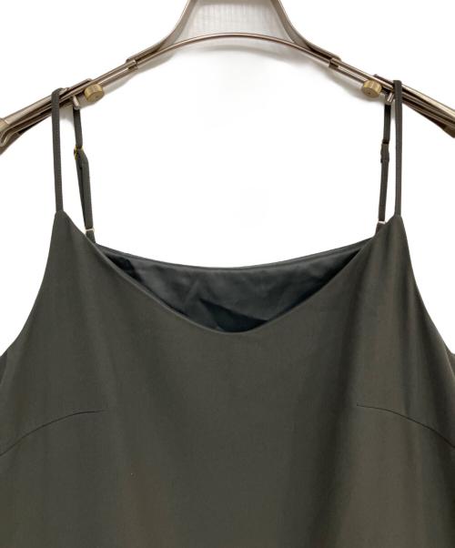 Noble（ノーブル）Noble (ノーブル) シアーシフォンプリーツキャミワンピース グレー サイズ:38の古着・服飾アイテム