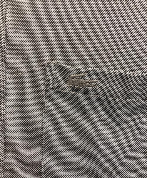 LACOSTE（ラコステ）LACOSTE (ラコステ) シャークスキンボタンダウンシャツ グレー サイズ:Mの古着・服飾アイテム