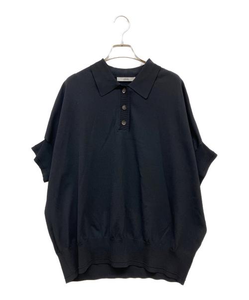 JOURNAL STANDARD relume（ジャーナルスタンダード レリューム）JOURNAL STANDARD relume (ジャーナルスタンダード レリューム) ウォッシャブルニットポロシャツ ブラック サイズ:Freeの古着・服飾アイテム