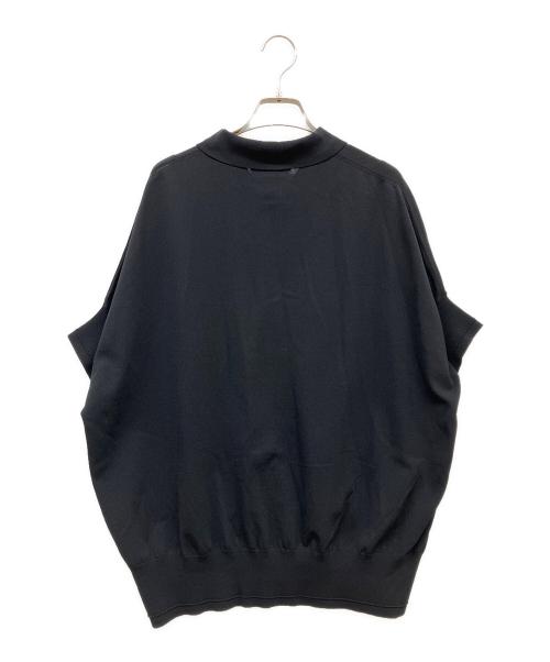 JOURNAL STANDARD relume（ジャーナルスタンダード レリューム）JOURNAL STANDARD relume (ジャーナルスタンダード レリューム) ウォッシャブルニットポロシャツ ブラック サイズ:Freeの古着・服飾アイテム