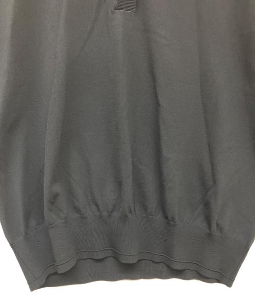 JOURNAL STANDARD relume（ジャーナルスタンダード レリューム）JOURNAL STANDARD relume (ジャーナルスタンダード レリューム) ウォッシャブルニットポロシャツ ブラック サイズ:Freeの古着・服飾アイテム