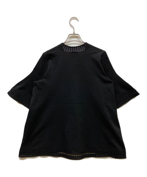 UNITED ARROWS（ユナイテッドアローズ）UNITED ARROWS (ユナイテッドアローズ) Vネック ニットチュニック ブラック サイズ:freeの古着・服飾アイテム