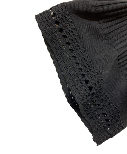 UNITED ARROWS（ユナイテッドアローズ）UNITED ARROWS (ユナイテッドアローズ) Vネック ニットチュニック ブラック サイズ:freeの古着・服飾アイテム